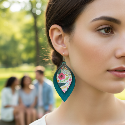 Tara Leather Dangle Earrings