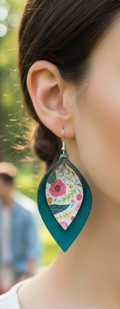 Tara Leather Dangle Earrings