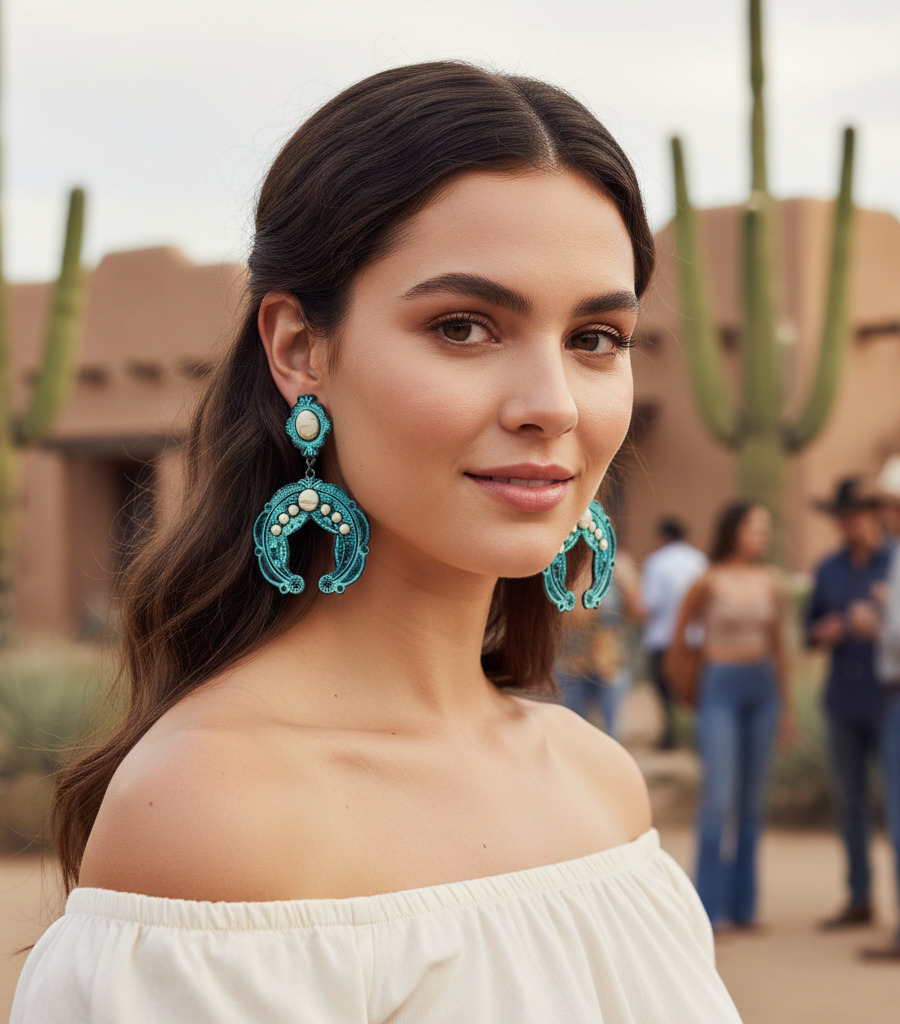 Sierra Squash Blossom Earrings