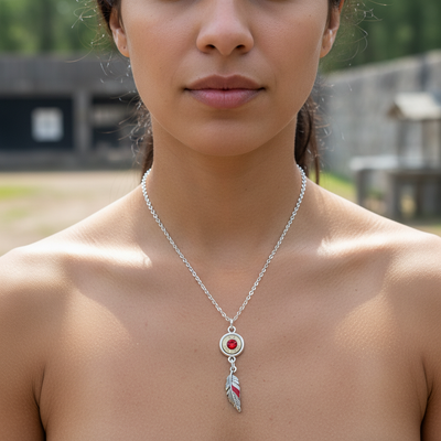 The Caliber Collection Feather Necklace