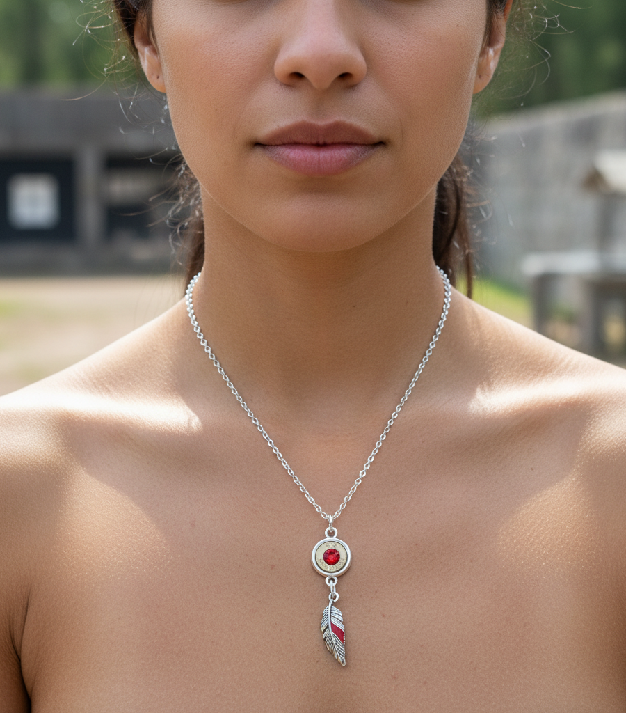 The Caliber Collection Feather Necklace