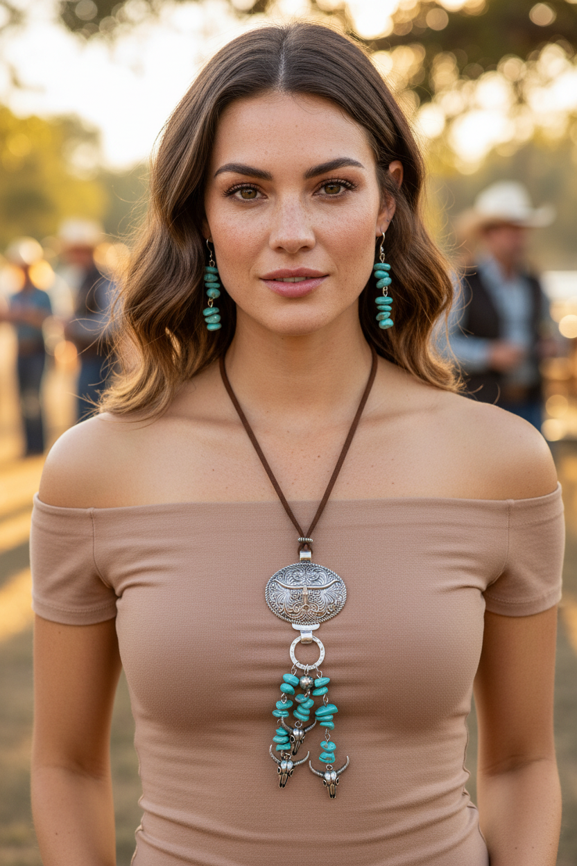 San Antonio Falls Necklace & Earring Set