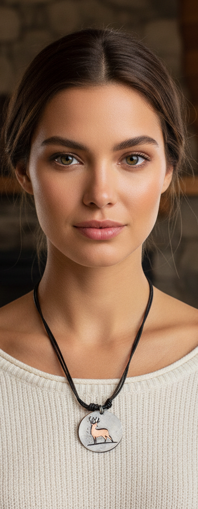 Pewter Deer Necklace