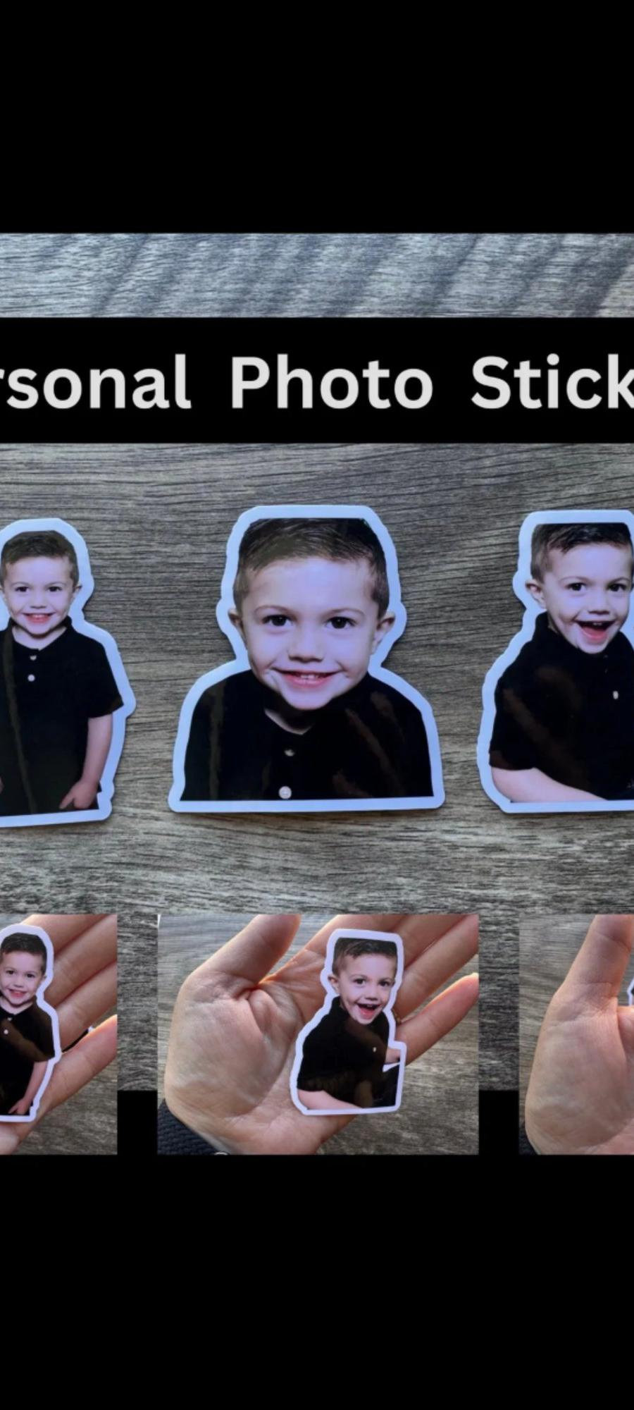 Personalized Photo Stickers: Custom Waterproof Vinyl 