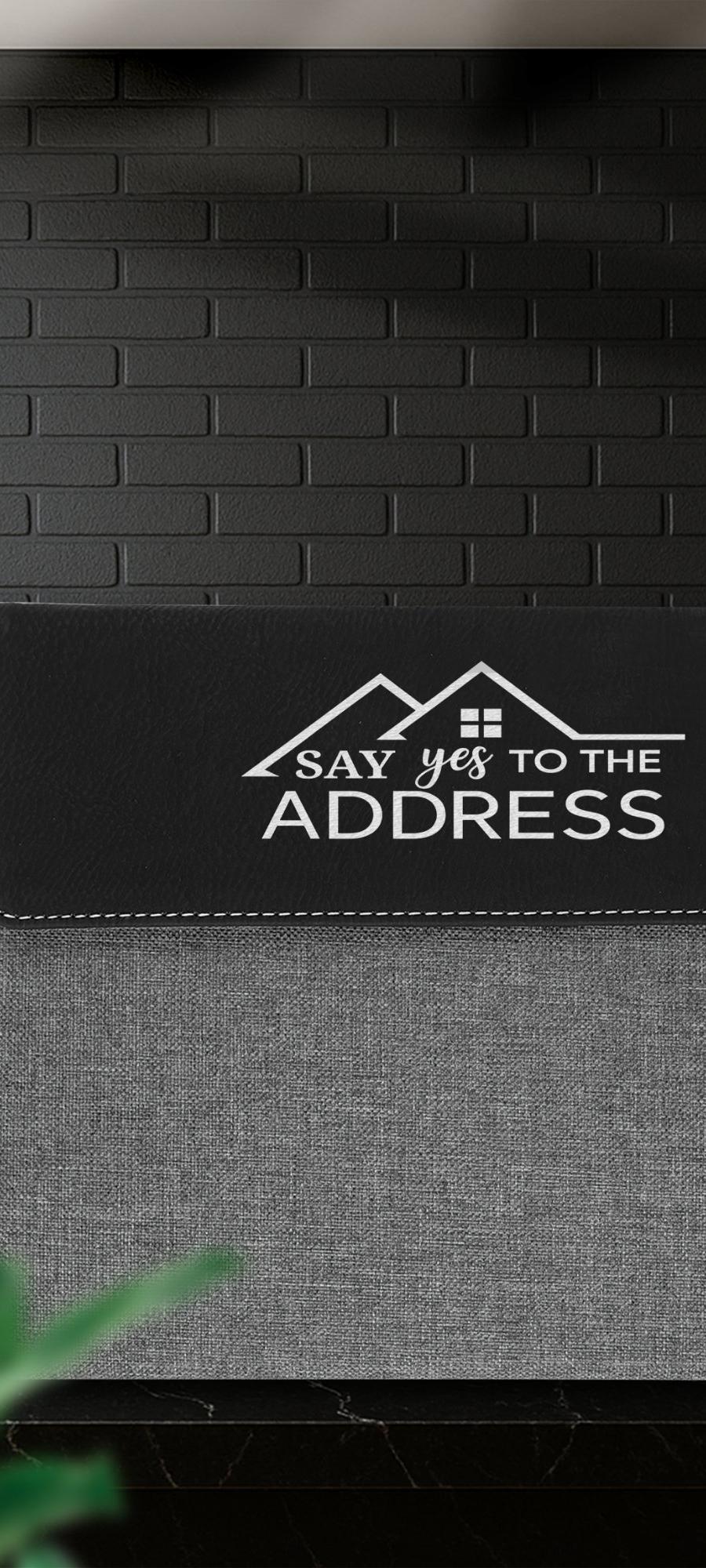 Engraved Leatherette Midsize Portfolio With Pad