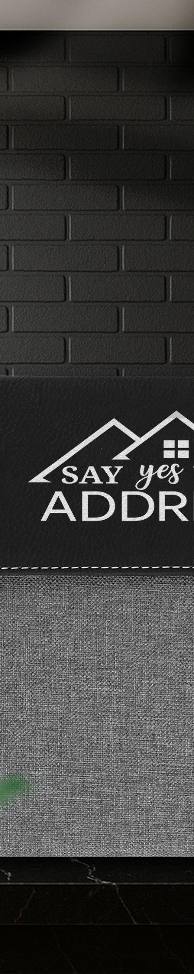 Engraved Leatherette Midsize Portfolio With Pad