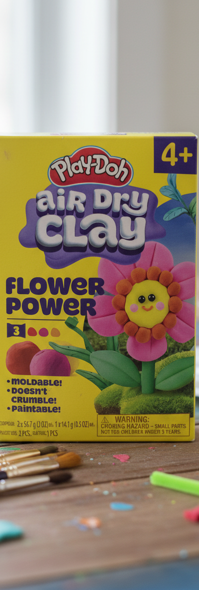 Play-Doh Air Dry Clay-Flower Power