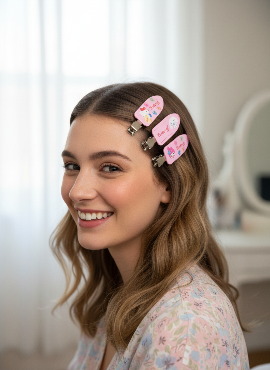 Hello Kitty and Friends crease-free hair clipls