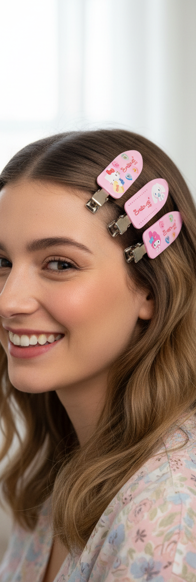 Hello Kitty and Friends crease-free hair clipls