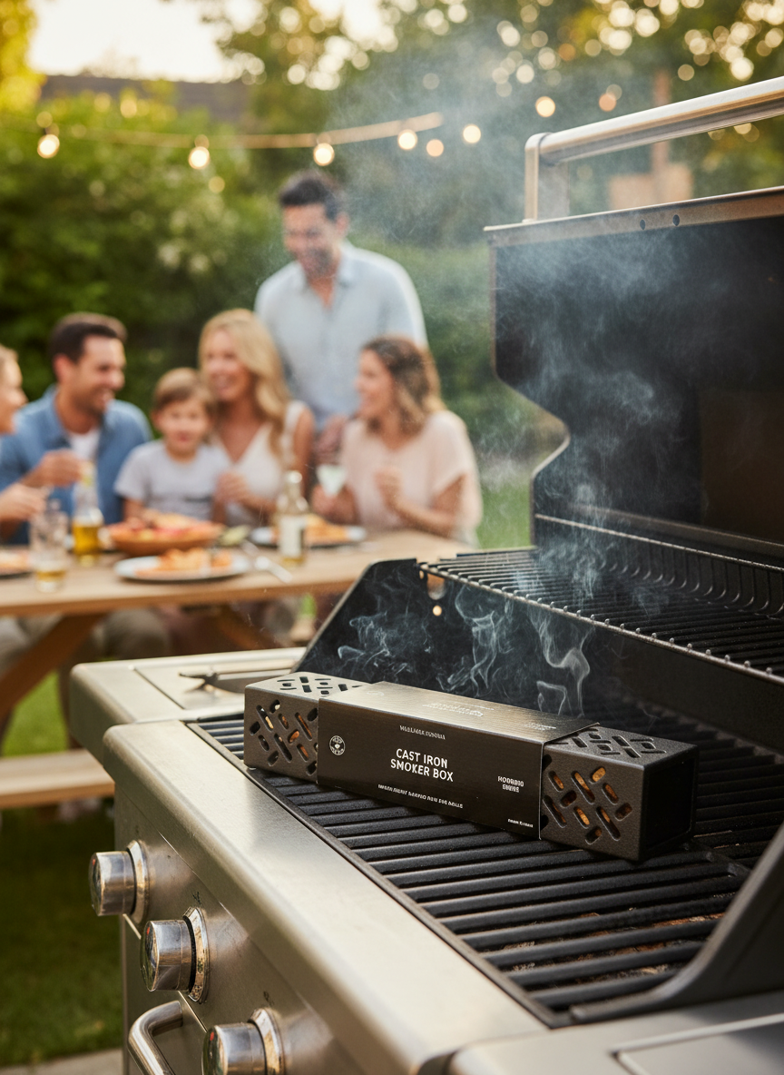 Cast Iron Smoker Box