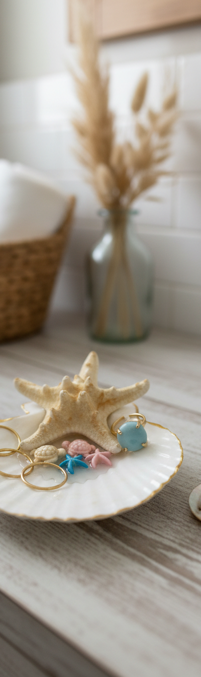Coastal Shell Jewelry Dish