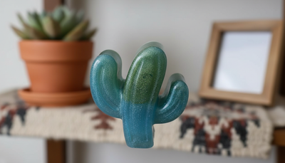 Handmade resin cactus pocket hug