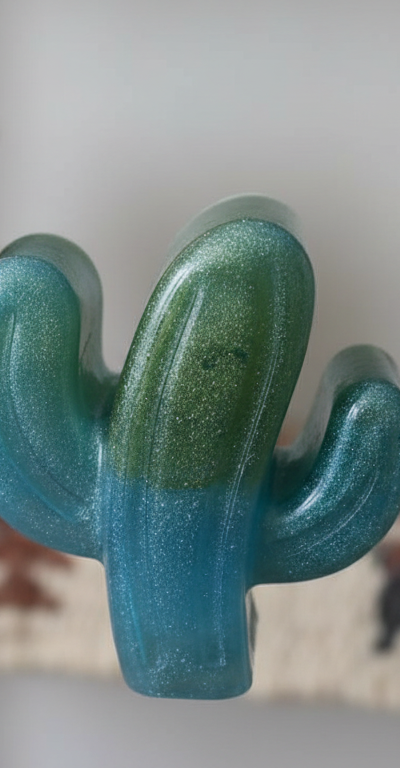Handmade resin cactus pocket hug