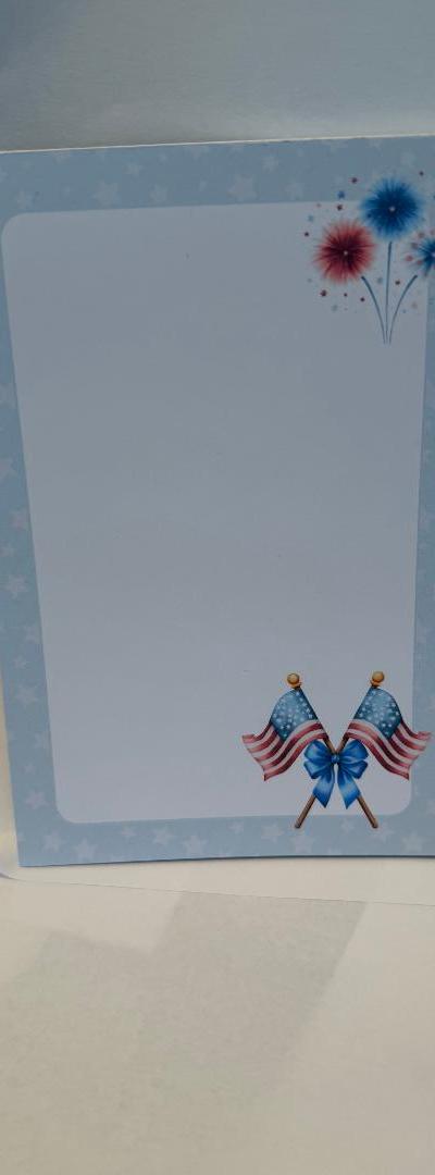 JULY 4TH NOTEPAD 6 X 4