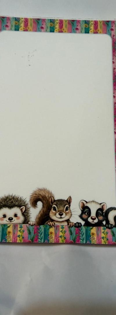 PEEKING ANIMALS NOTEPAD 6 X 4