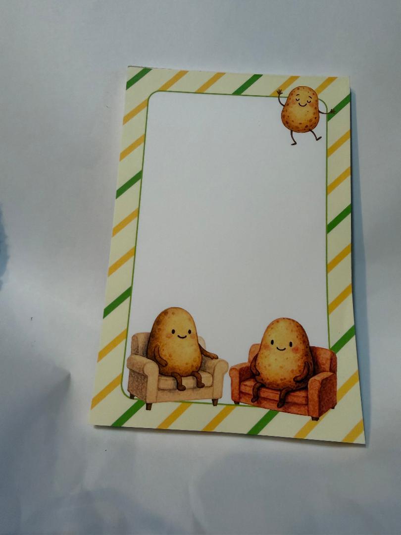 CUTE POTATO NOTEPAD 6 X 4