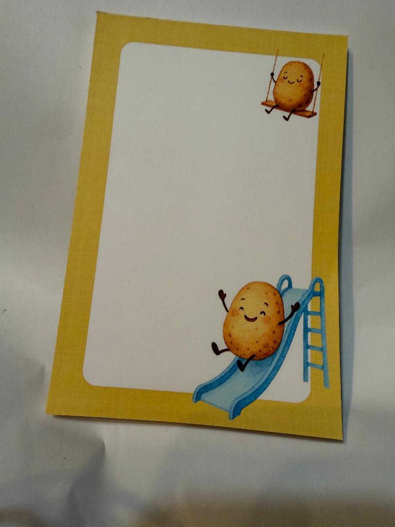 CUTE POTATO NOTEPAD 6 X 4