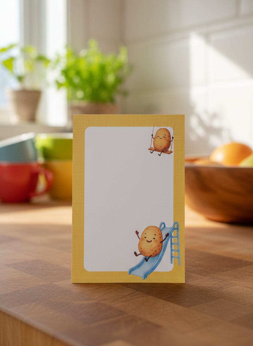 CUTE POTATO NOTEPAD 6 X 4