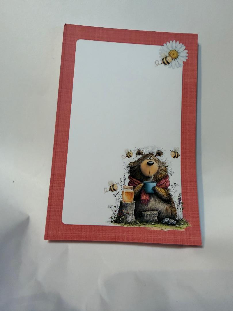 BEAR NOTEPAD 6 X 4
