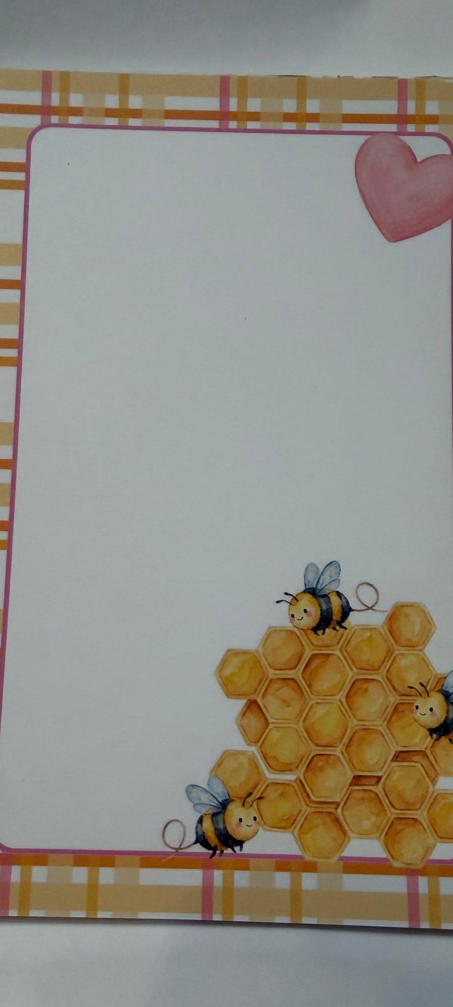 HONEY BEE NOTEPADS 6 X 4