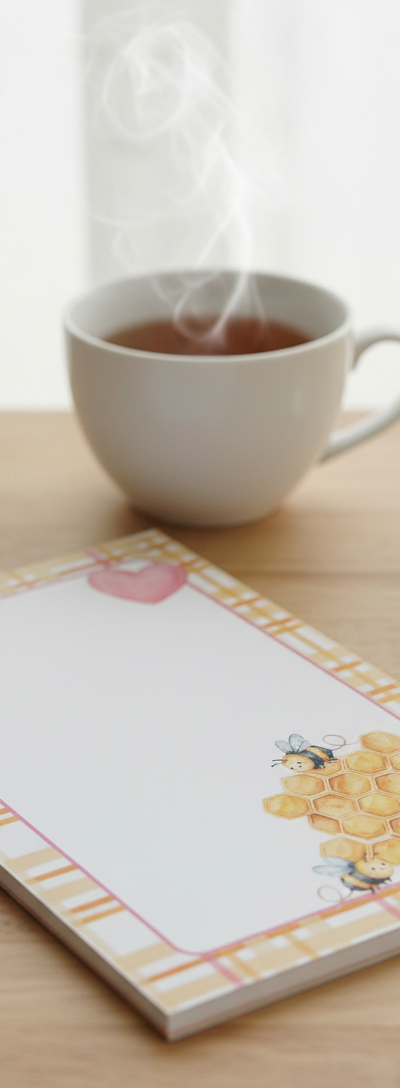 HONEY BEE NOTEPADS 6 X 4