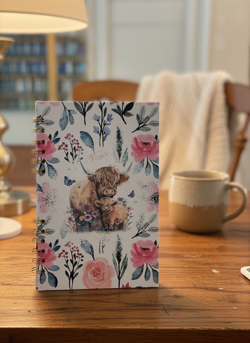 HIGHLAND COW JOURNAL 9 x 6