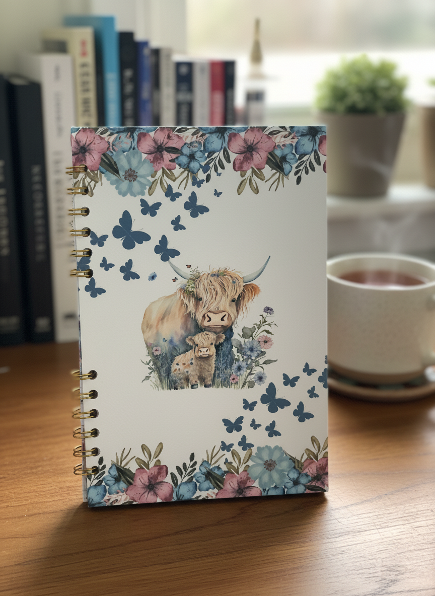 HIGHLAND COWS JOURNAL 9 x 6