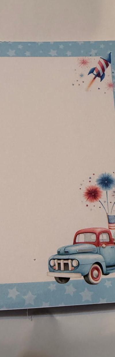 JULY 4TH NOTEPADS 6 X 4