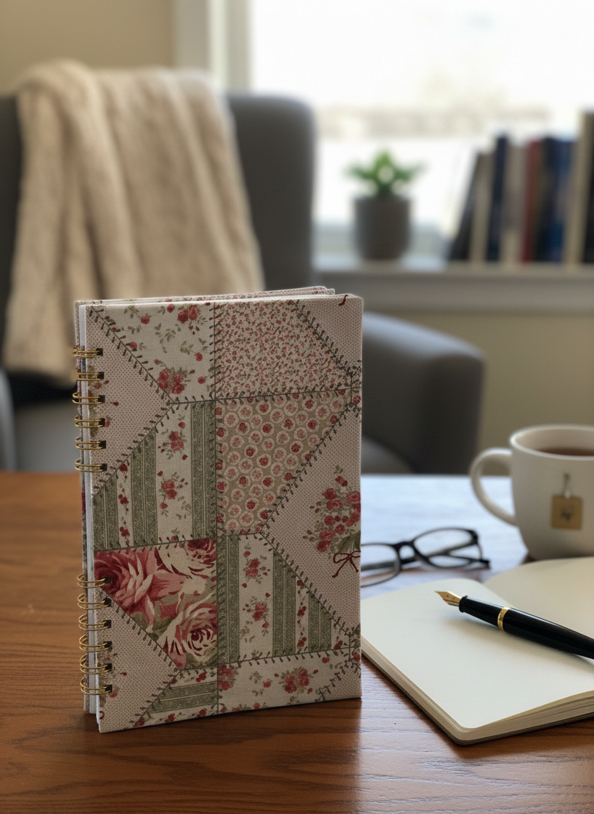 FABRIC PATCHWORK JOURNAL 9 x 6
