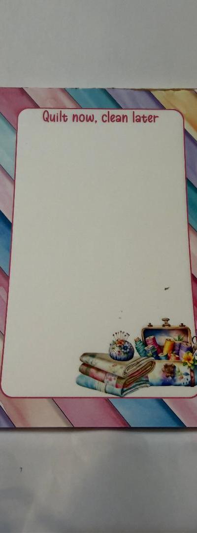QUILTING NOTEPAD 6 X 4