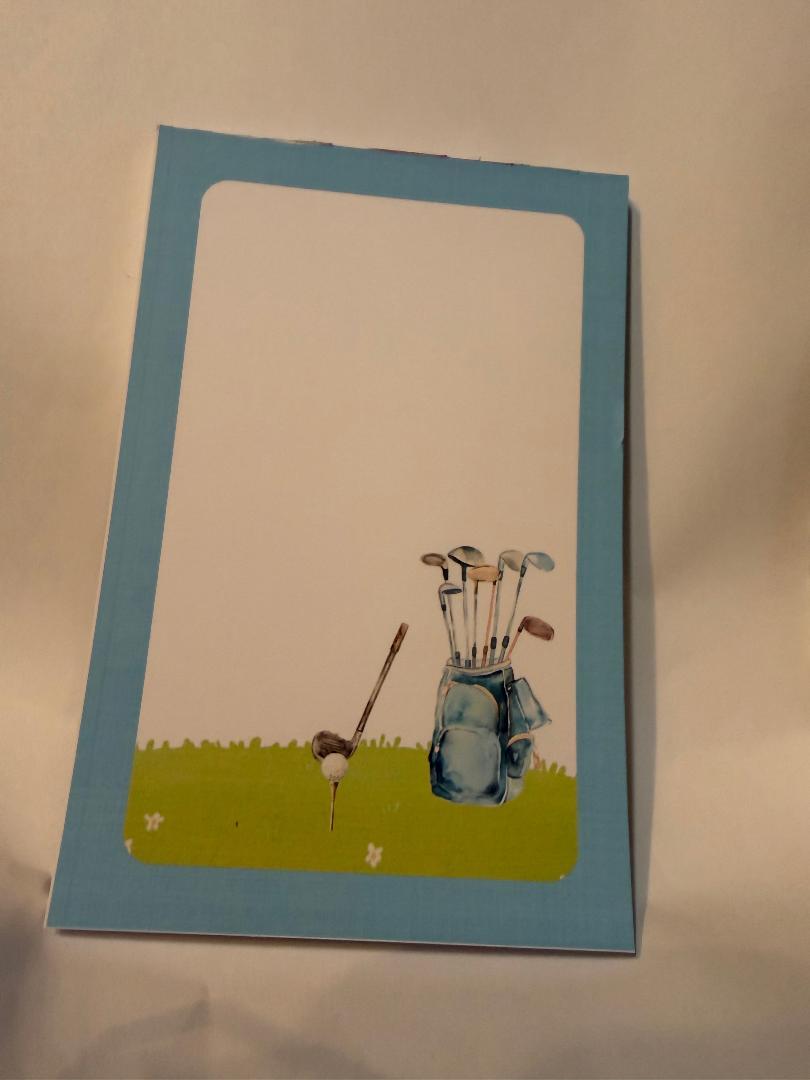 GOLF NOTEPAD 6 X 4