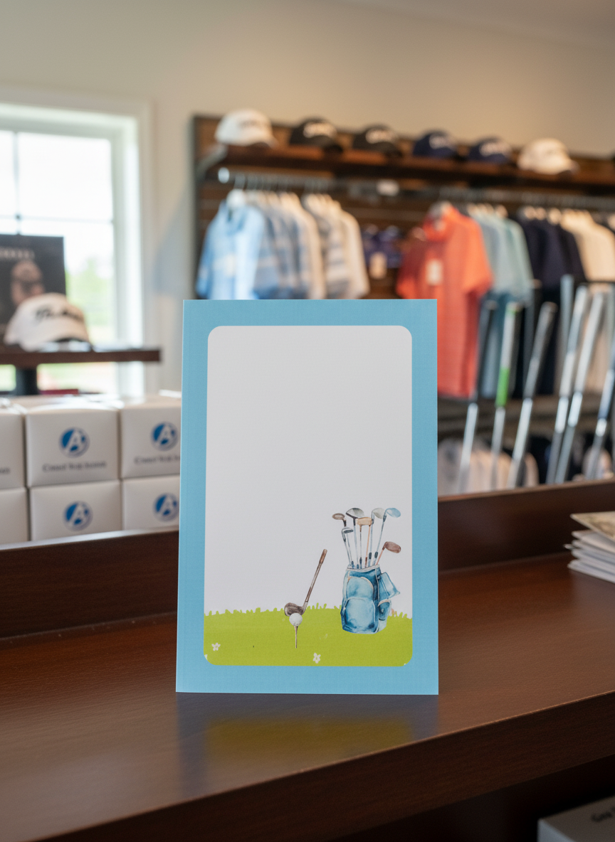 GOLF NOTEPAD 6 X 4