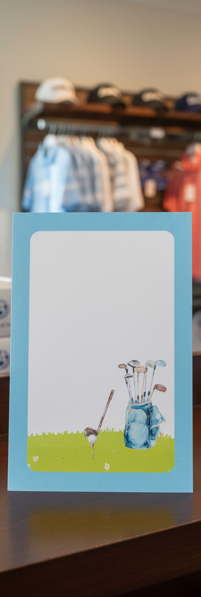 GOLF NOTEPAD 6 X 4