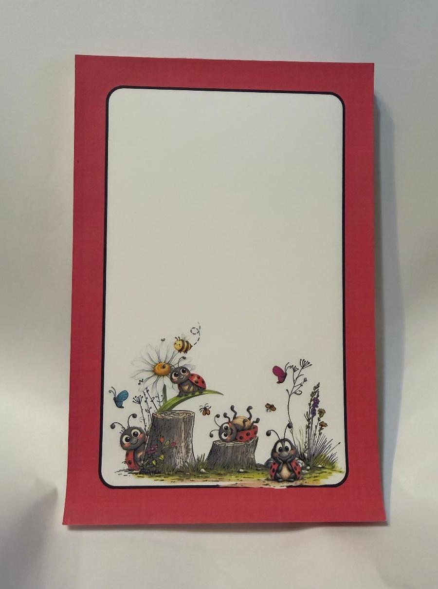 LADYBUGS NOTEPAD 6 X 4