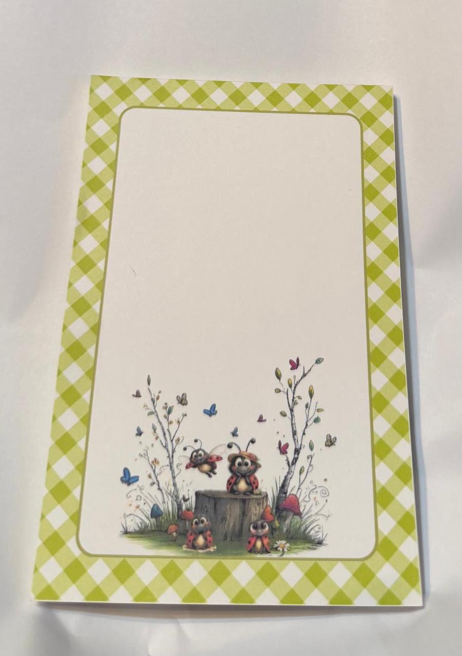 LADYBUGS NOTEPADS 6 X 4