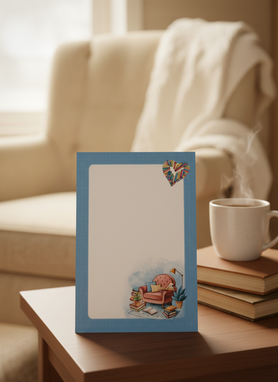 BOOK LOVERS NOTEPAD 6 X 4
