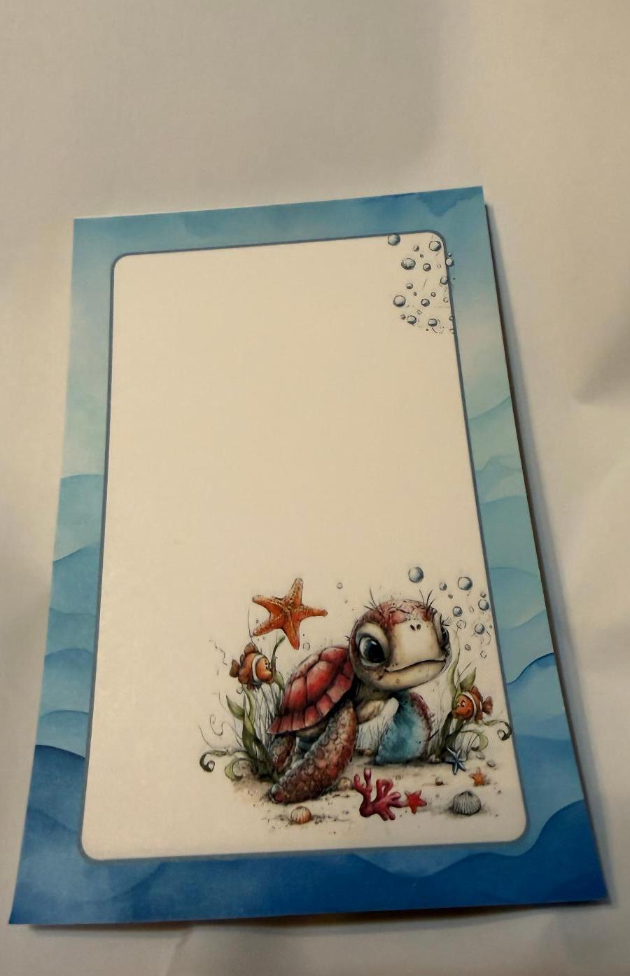 TURTLE NOTEPAD 6 X 4
