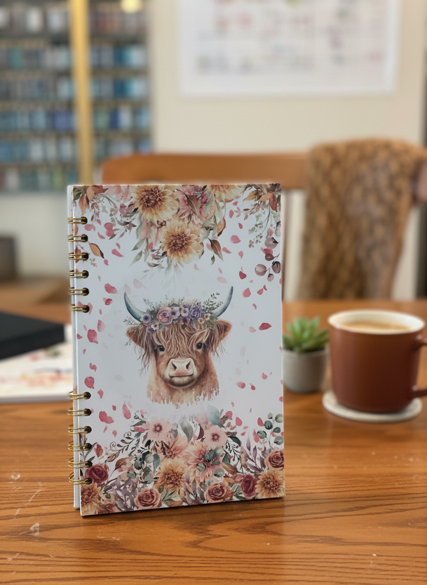 HIGHLAND COW JOURNAL 9 x 6
