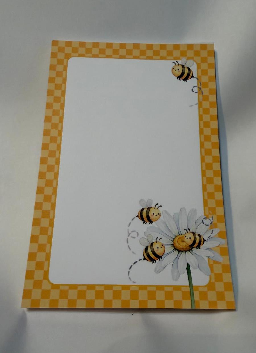 HONEYBEE NOTEPADS 6 X 4