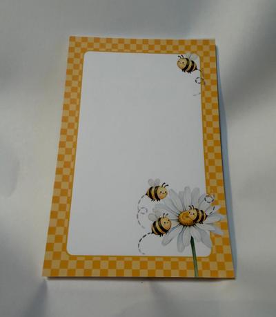 HONEYBEE NOTEPADS 6 X 4