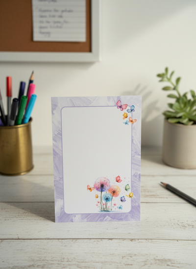 BUTTERFLY NOTEPAD 6 X 4