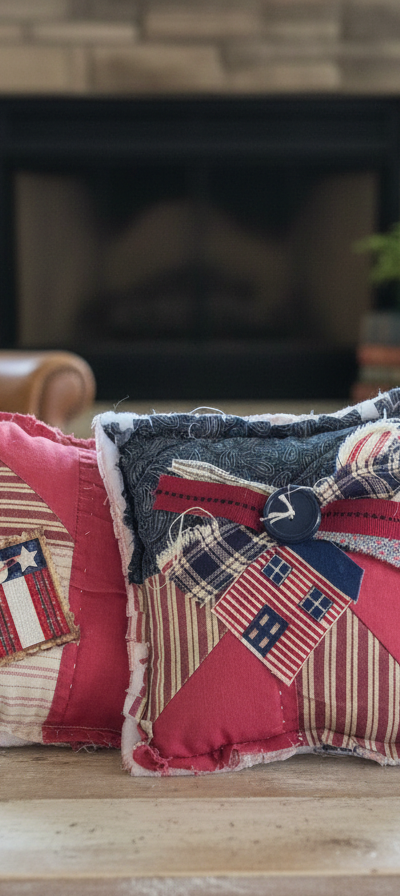 Patriotic Pillow Tucks  set of 2