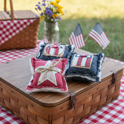 Patriotic Pillow Tucks set of 3