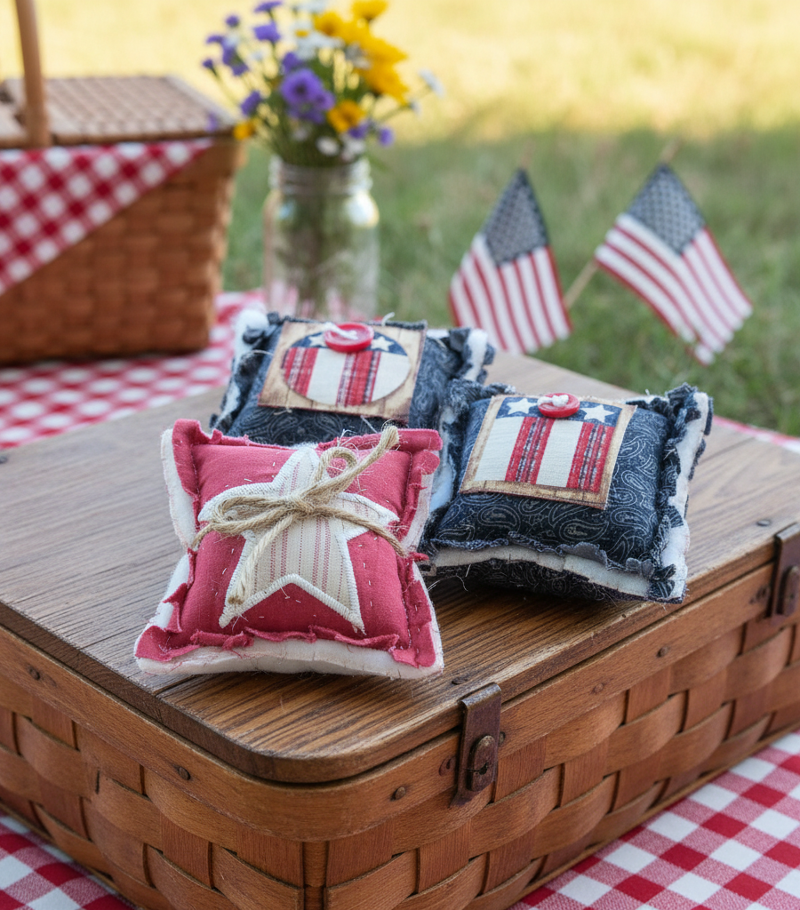 Patriotic Pillow Tucks set of 3