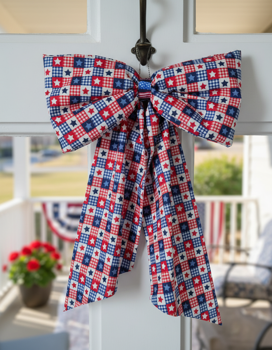 Patriotic BIG Bow