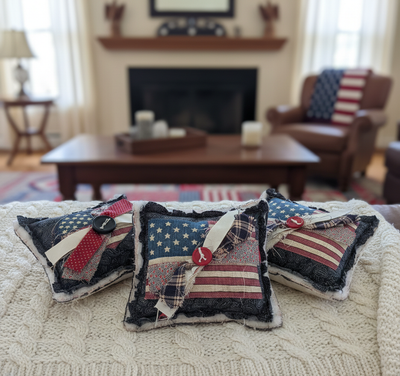 Patriotic Pillow Tucks set of 3