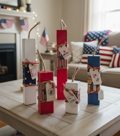 Fireworks Decor set of 5