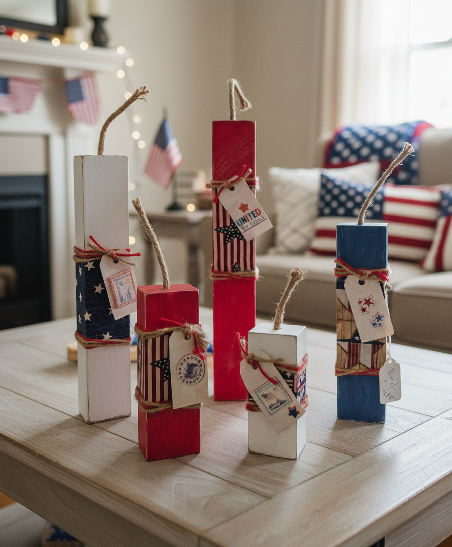 Fireworks Decor set of 5