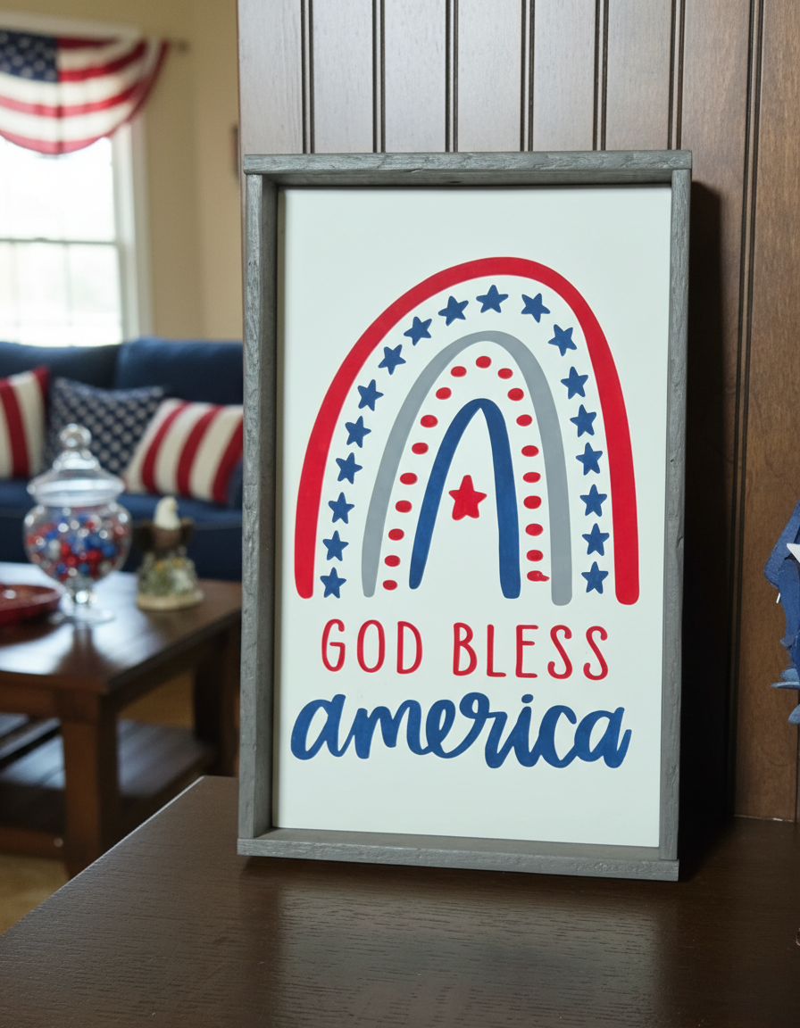 God Bless America Wall hanging