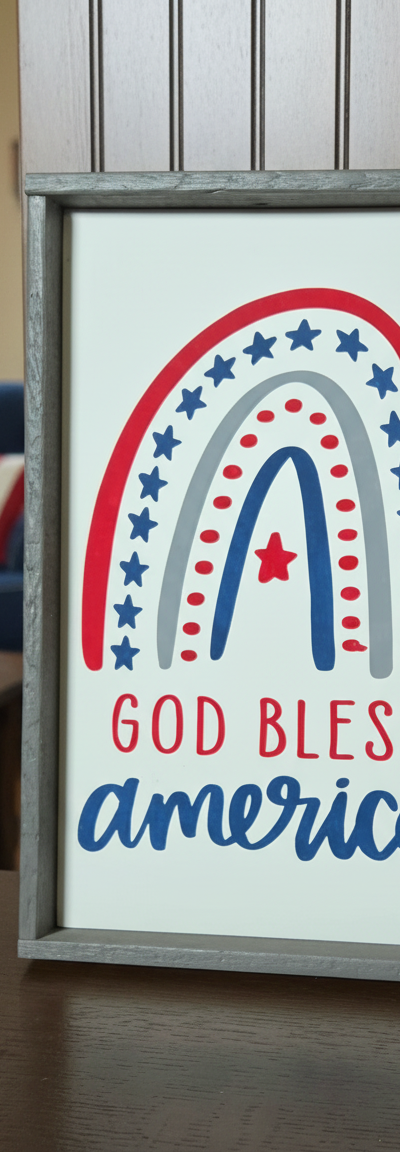 God Bless America Wall hanging